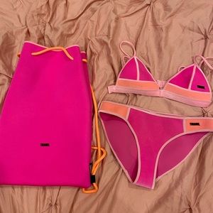 triangl velvet bikini